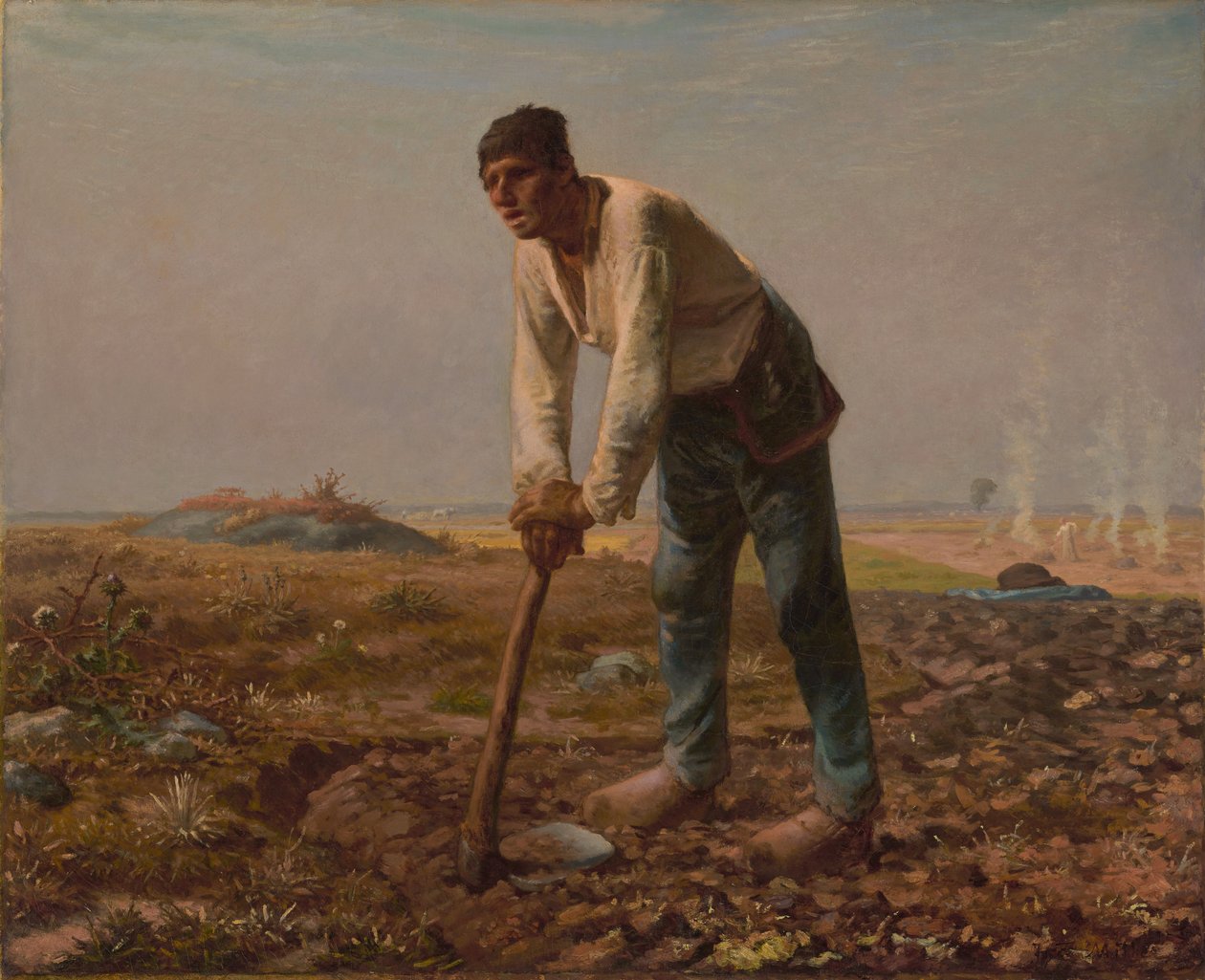 Man with a Hoe by Jean-Francois Millet