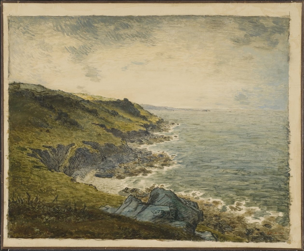 The Coast at Gréville by Jean-Francois Millet