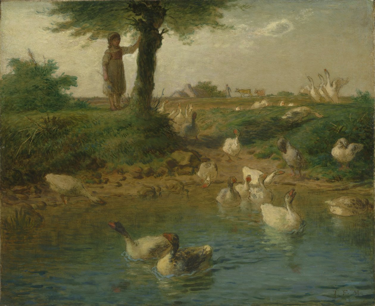 The Goosegirl by Jean-Francois Millet