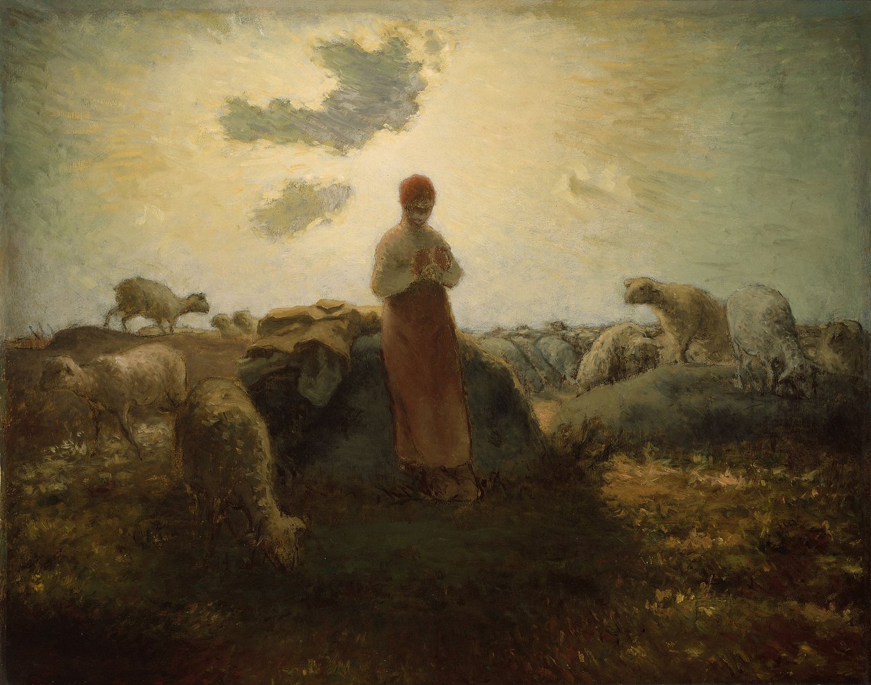 The Keeper of the Herd by Jean-Francois Millet