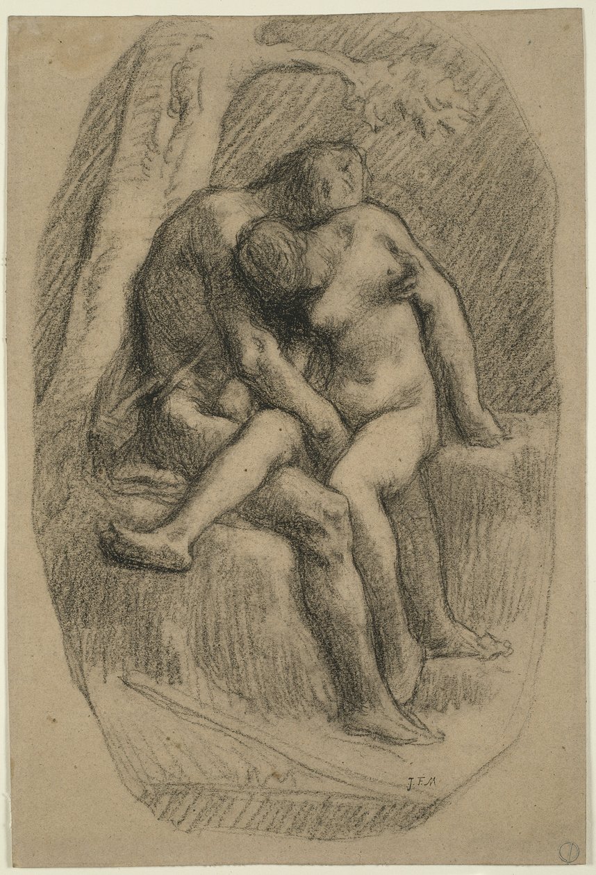 The Lovers by Jean-Francois Millet