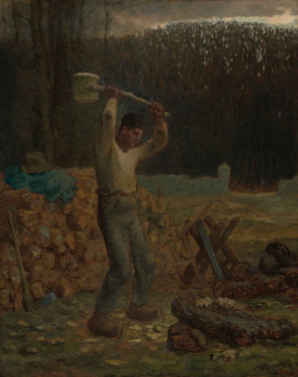 The Woodchopper by Jean-Francois Millet