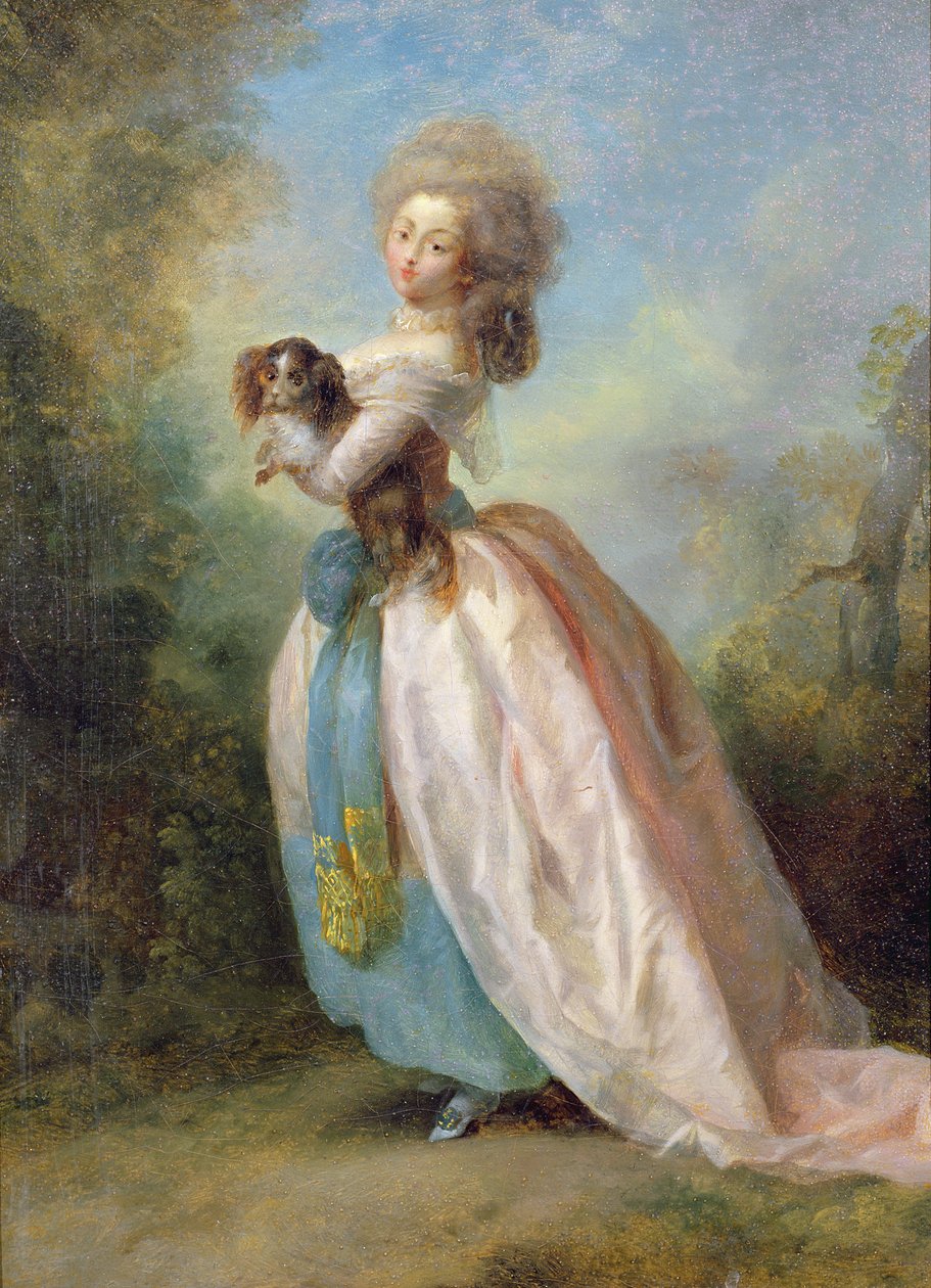 A Lady with a Dog by Jean-Frederic Schall