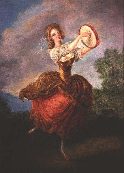 Dancer with a Tambourine by Jean-Frederic Schall