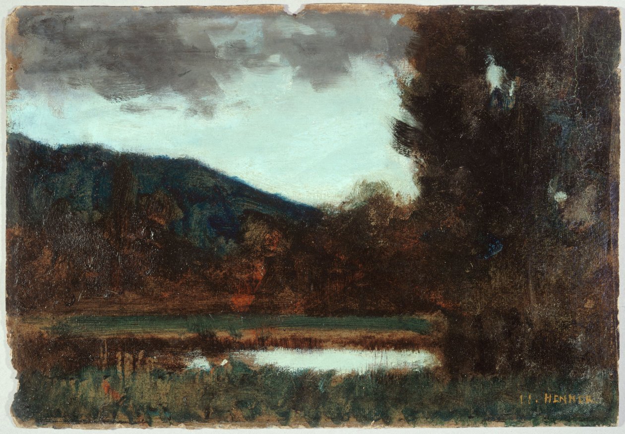 Landscape of Alsace, Twilight, between 1879 and 1888 by Jean Jacques Henner