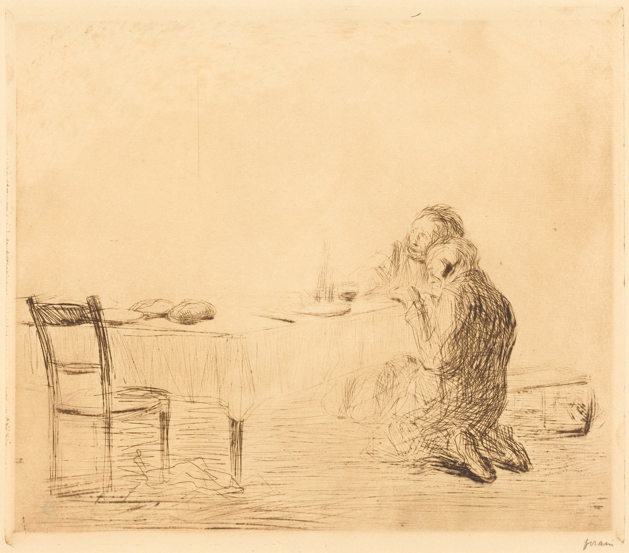 After the Vision (second plate) by Jean-Louis Forain