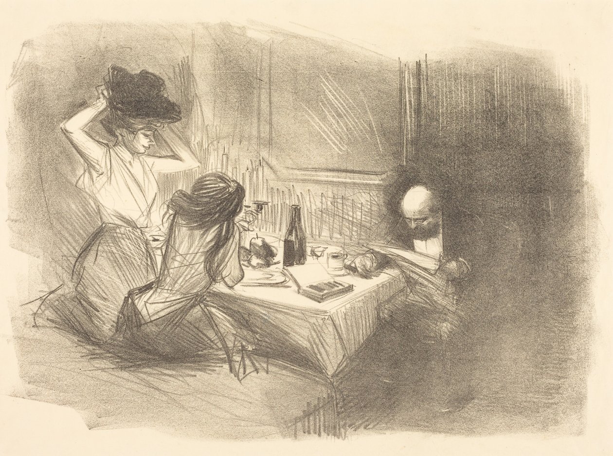 The Private Room (fifth plate) by Jean-Louis Forain