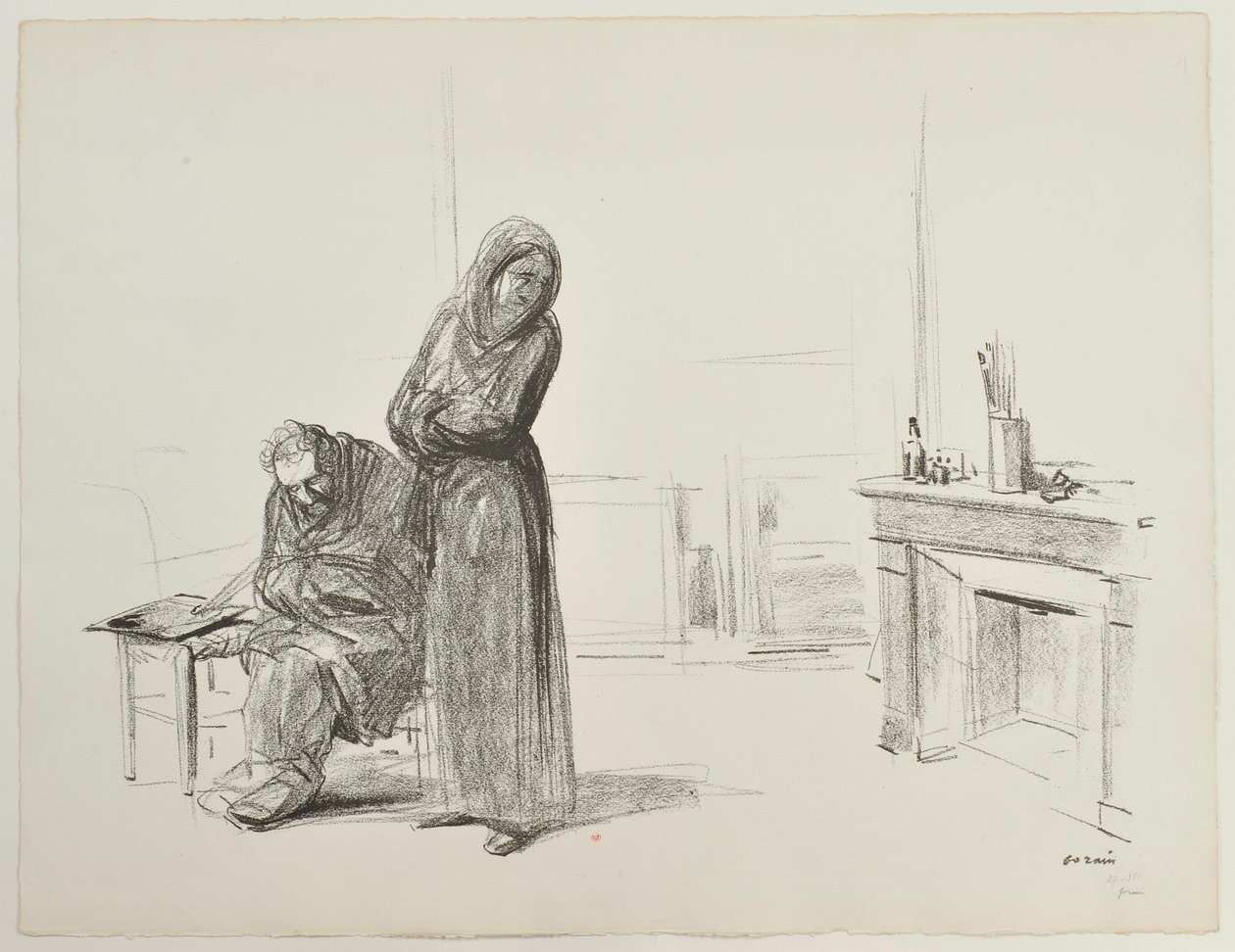 [Figures in a Studio] by Jean-Louis Forain