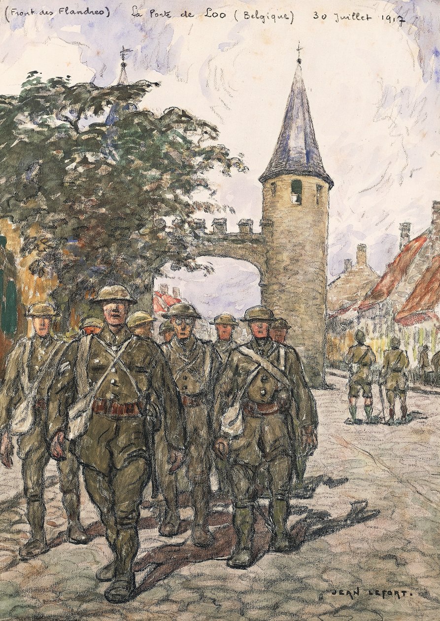 Flanders Front, Gate of Loo (Belgium), 30 July 1917 by Jean Louis Lefort