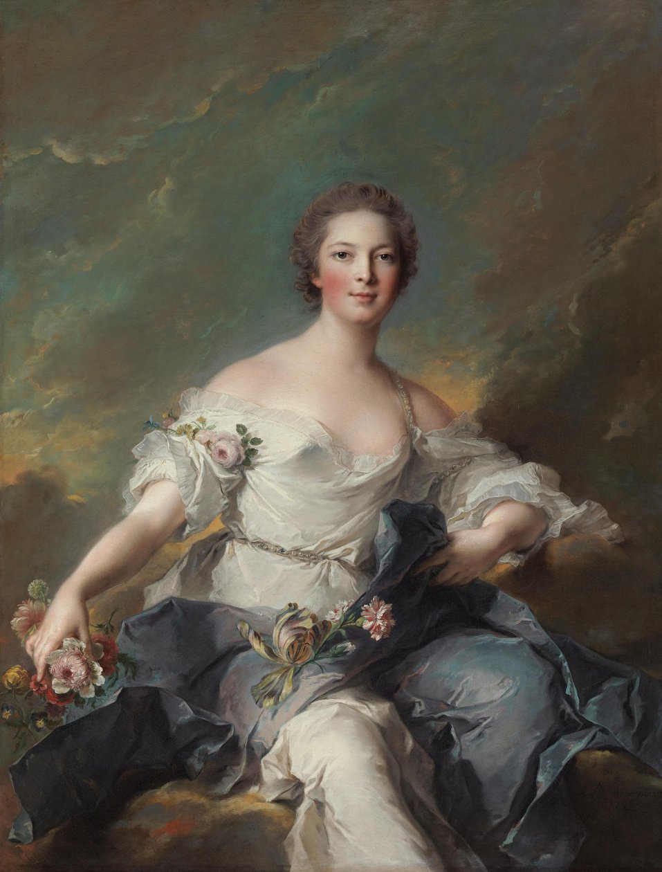 The Marquise de Baglion as Flora by Jean-Marc Nattier