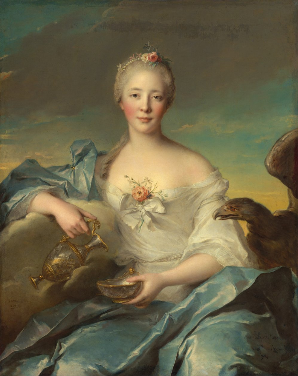 Madame Le Fèvre de Caumartin as Hebe by Jean-Marc Nattier