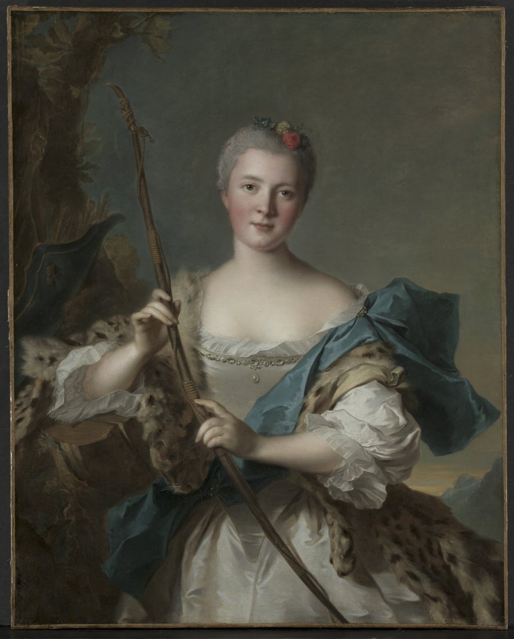 Portrait of a Woman as Diana by Jean-Marc Nattier