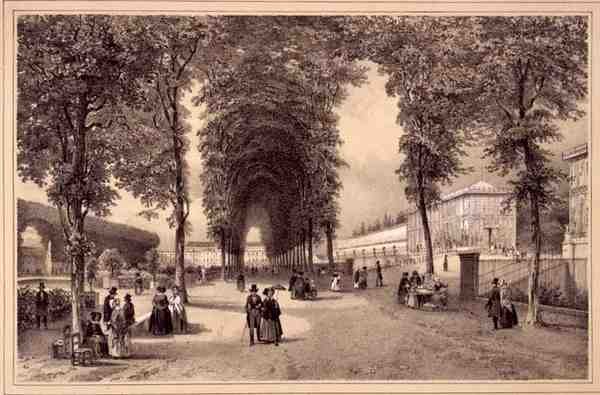 A View of the Jardins des Plantes, published by Auguste Bry by Jean (after) Jacottet