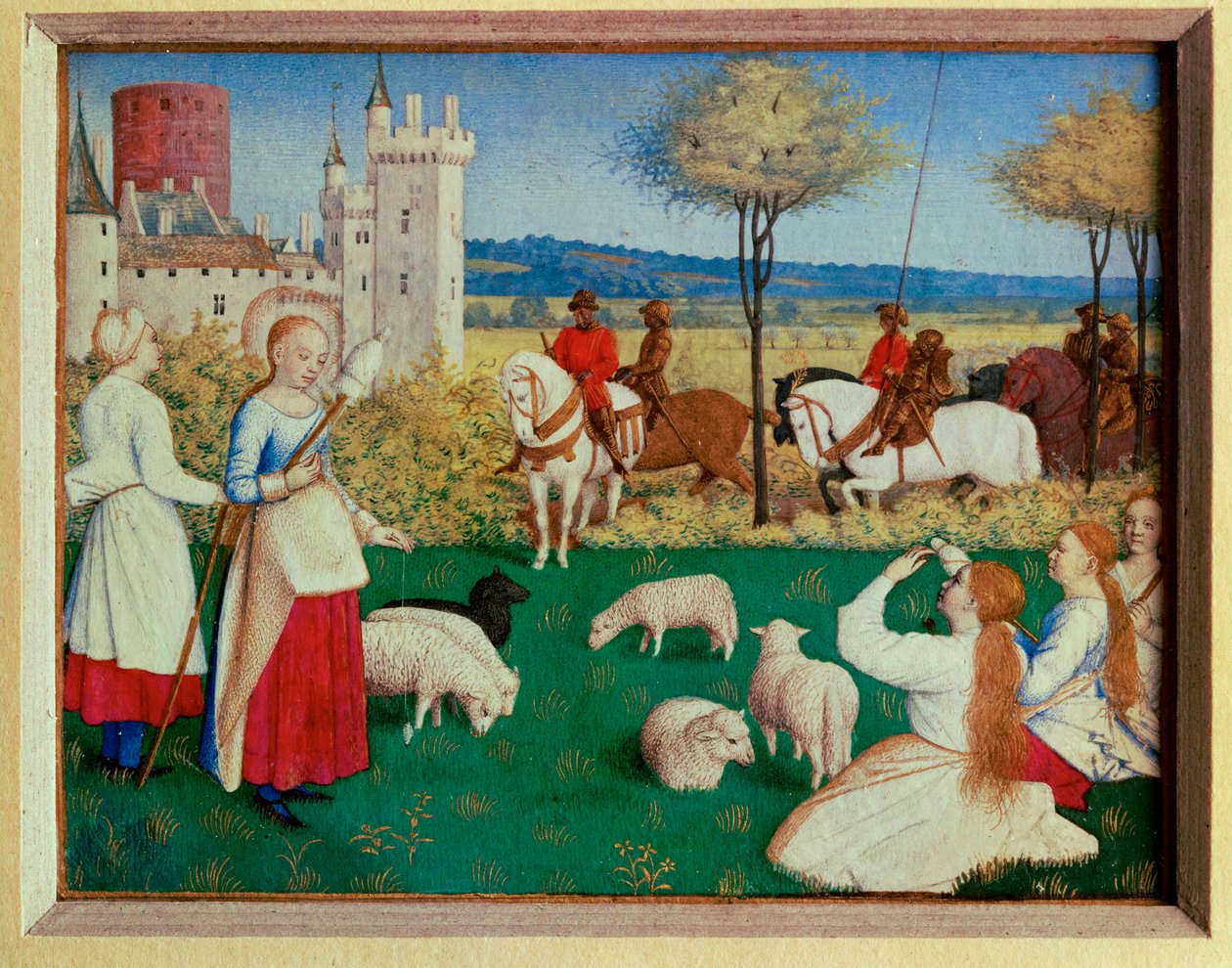 The Hours of Etienne Chavalier: Saint Margaret and the Prefect Olybrius by Jean (style of) Fouquet