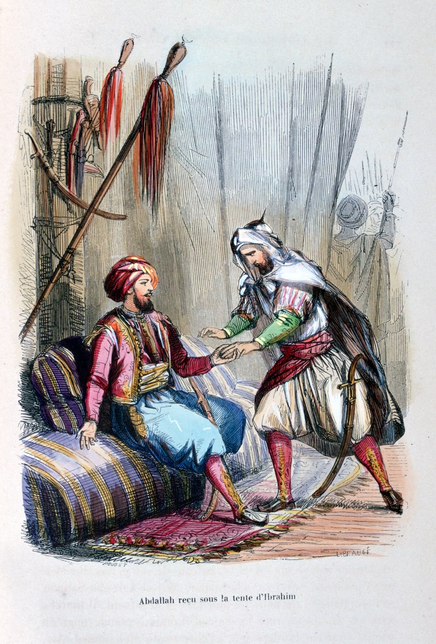 Abdullah Received in the Tent of Ibrahim Pasha by Jean Adolphe Beauce