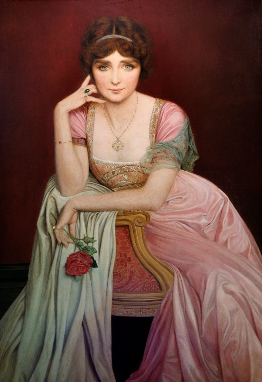Portrait of the Singer Genevieve Vix (1879-1939) by Jean Alexandre Coraboeuf
