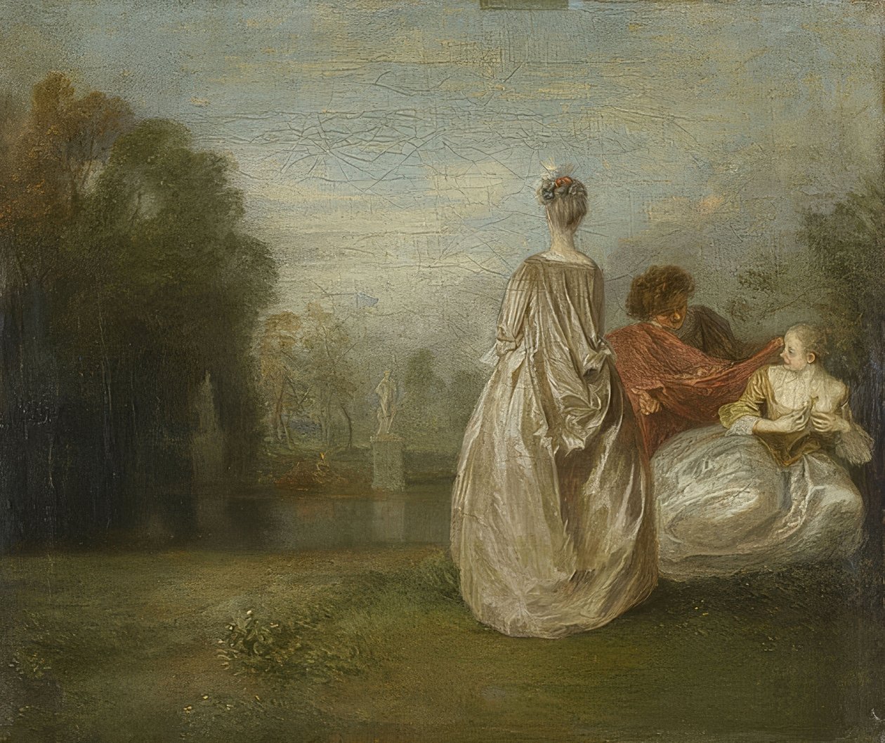 The Two Cousins by Jean-Antoine Watteau