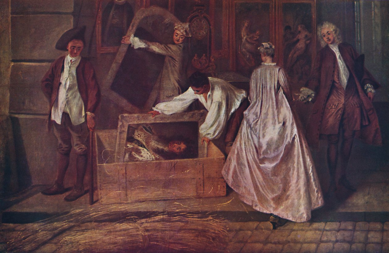 The Signboard of Gersaint (fragment), 1720-1721, 1937 by Jean Antoine Watteau