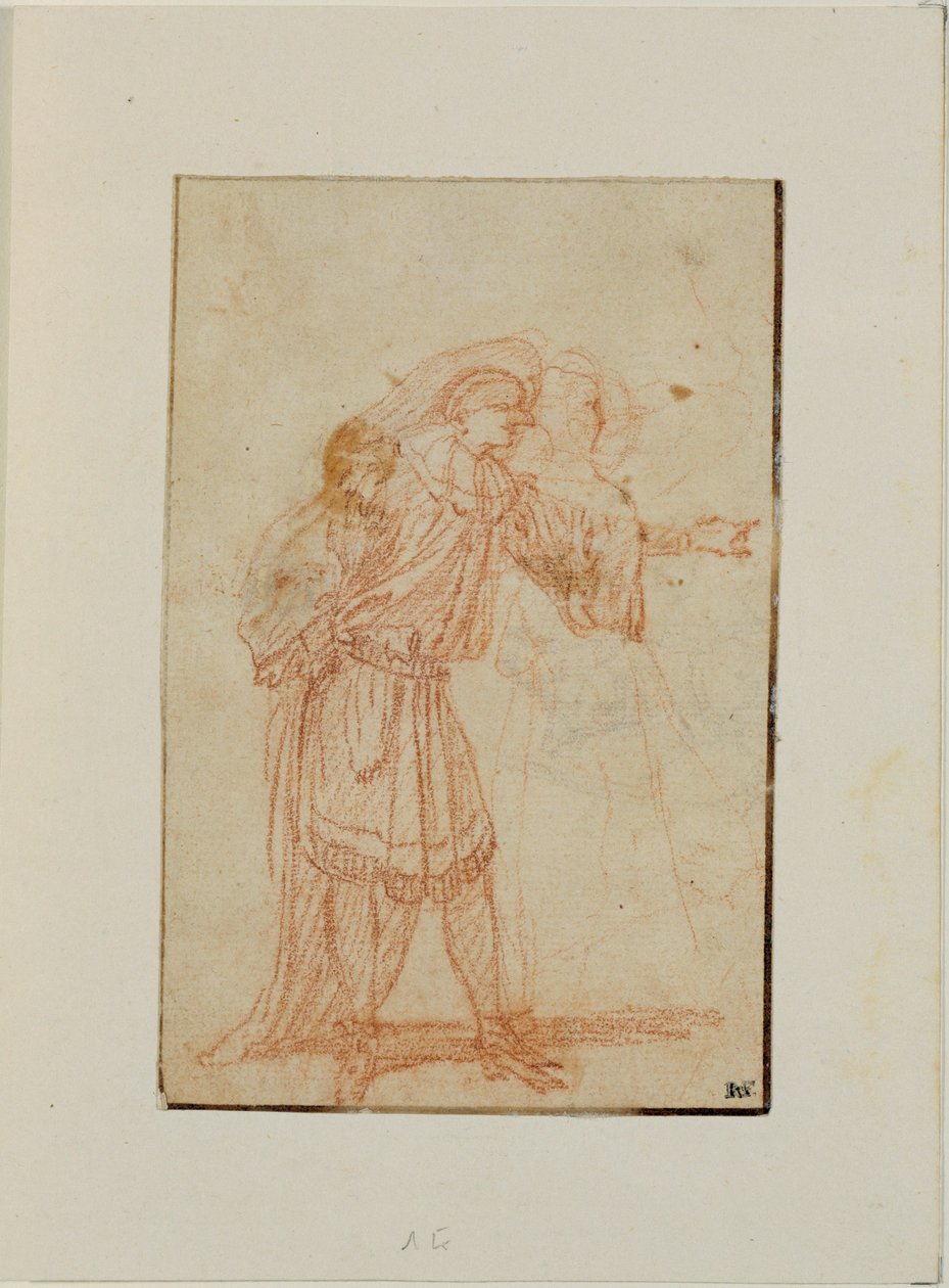 The Doctor, Character from the Italian Comedy, and a Woman by Jean Antoine Watteau
