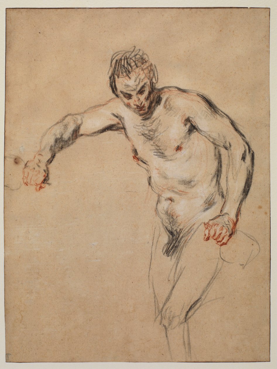 Satyr Pouring Wine by Jean Antoine Watteau