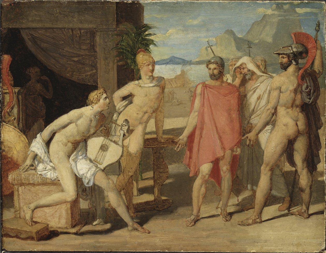 Achilles Receiving the Ambassadors of Agamemnon by Jean Auguste Dominique Ingres