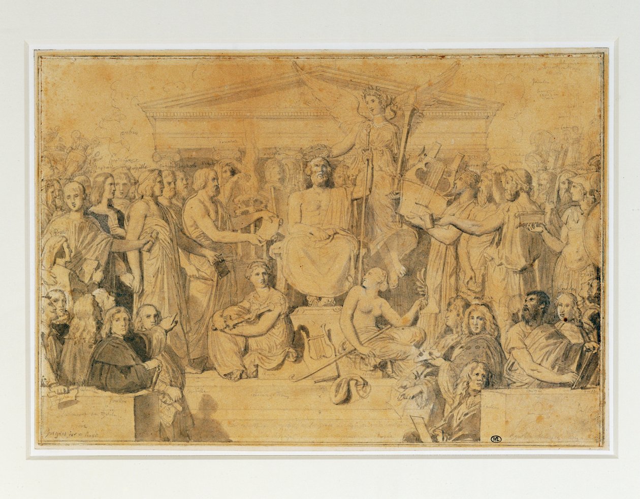 Apotheosis of Homer by Jean Auguste Dominique Ingres