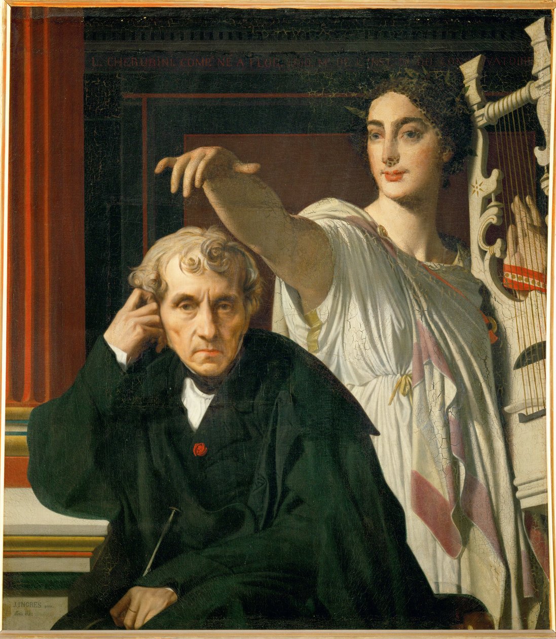 Composer Luigi Cherubini and Muse by Jean Auguste Dominique Ingres