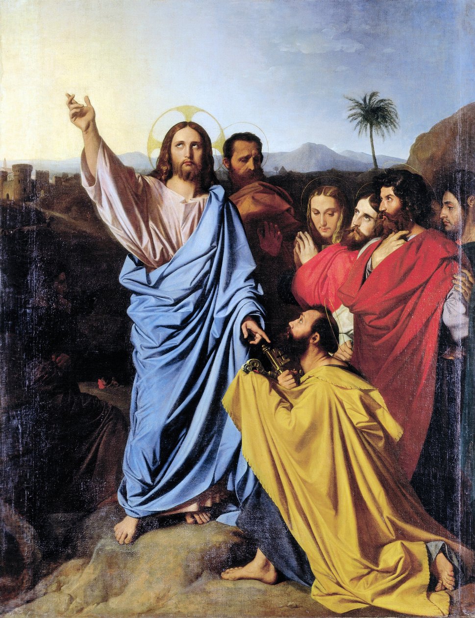 Delivery of the Keys to St Peter by Jean Auguste Dominique Ingres