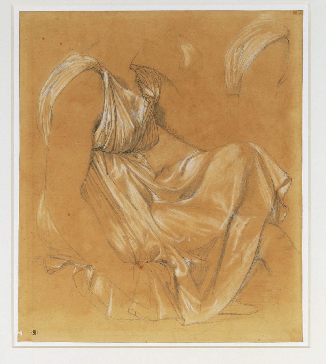 Study of the Drapery of a Female Figure by Jean Auguste Dominique Ingres
