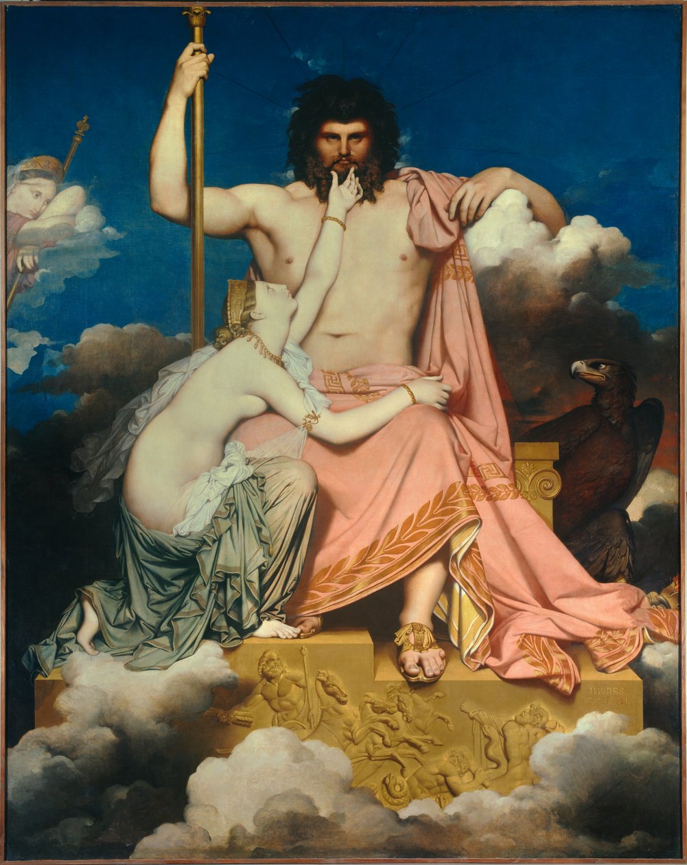 Jupiter and Thetis by Jean Auguste Dominique Ingres