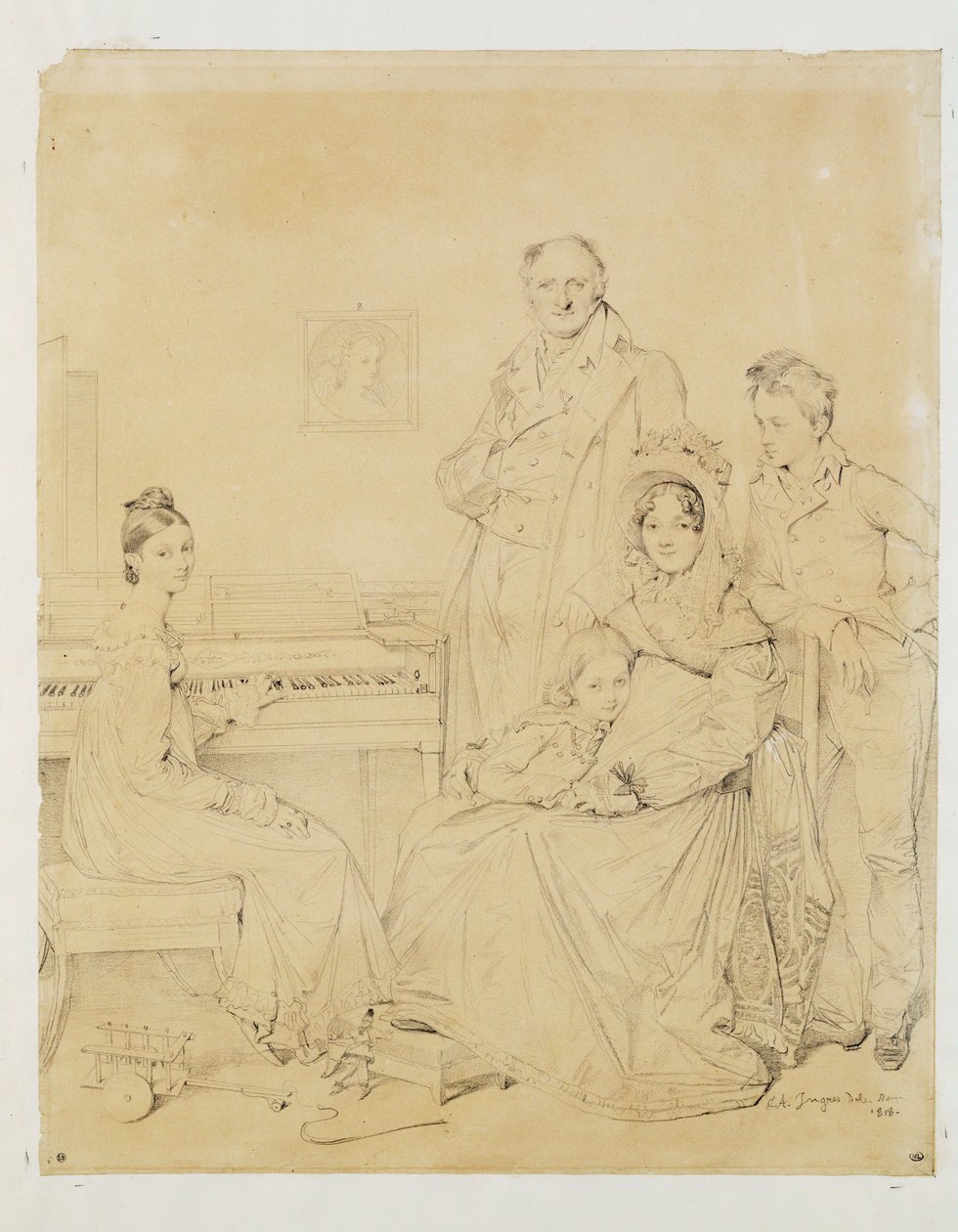 The Stamaty Family by Jean Auguste Dominique Ingres