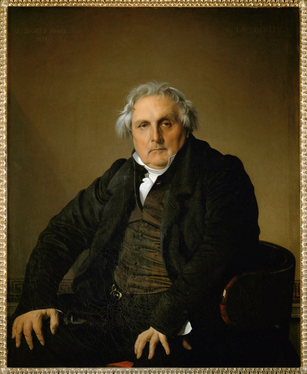 Louis Francois Bertin, Publisher by Jean Auguste Dominique Ingres