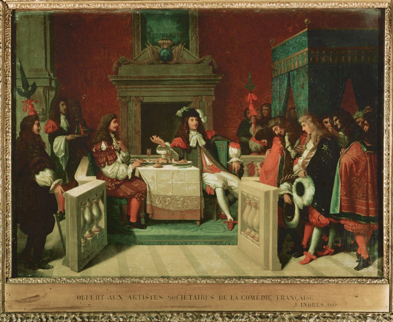 Louis XIV Dining with Moliere by Jean Auguste Dominique Ingres