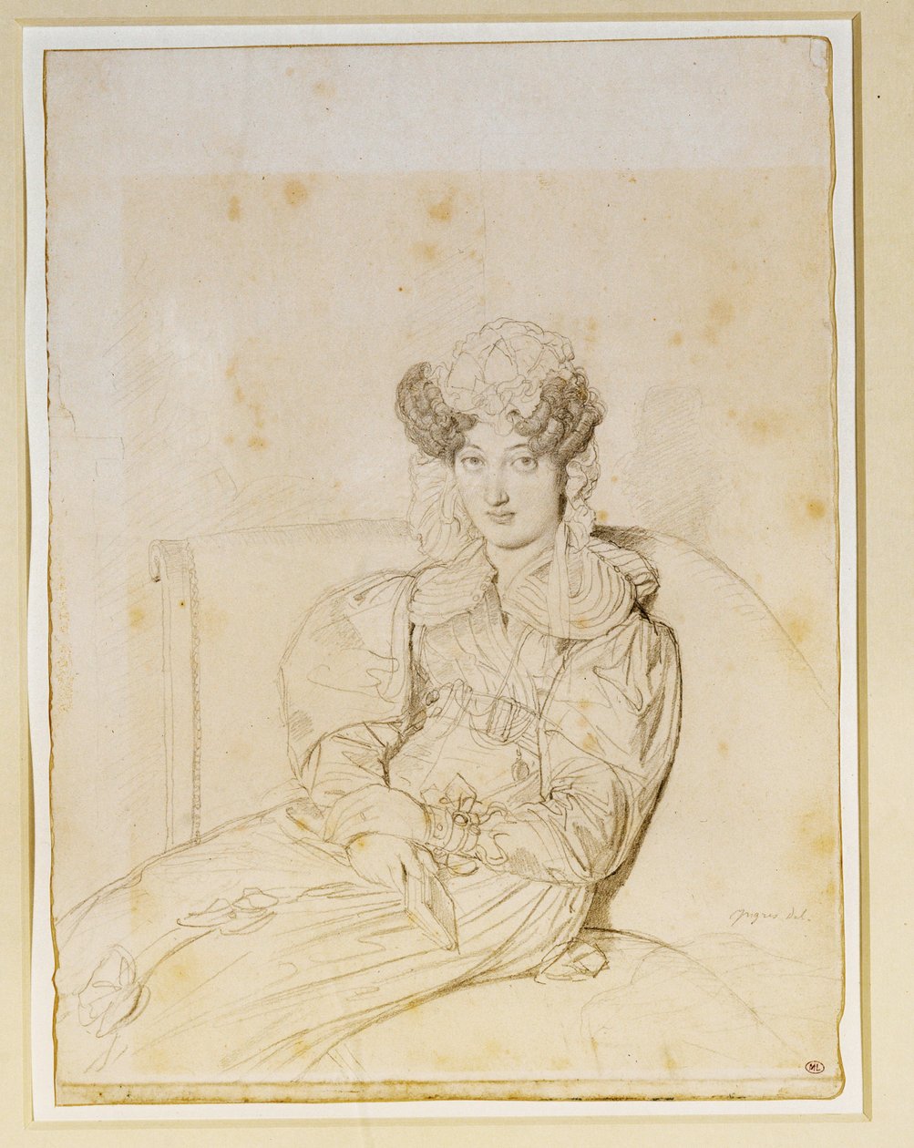 Marie Marcotte de Sainte Marie, sister-in-law of Marcotte by Jean Auguste Dominique Ingres