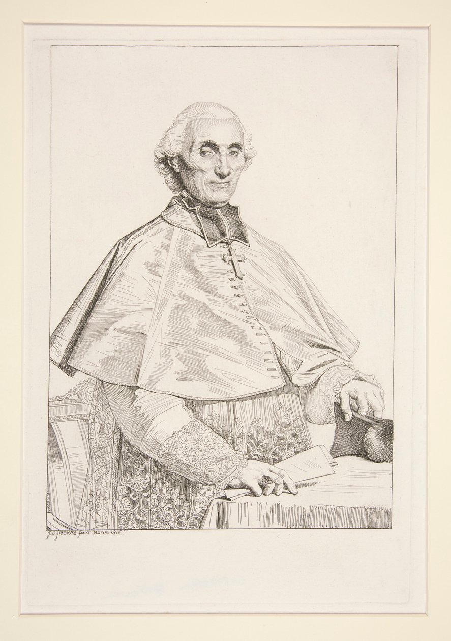 Portrait of Gabriel Courtois de Pressigny by Jean Auguste Dominique Ingres