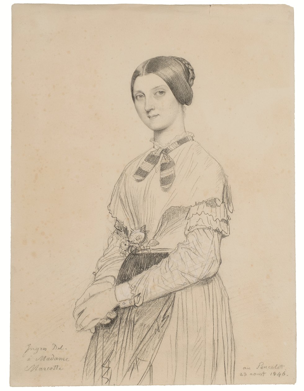 Portrait of Marie Marcotte by Jean Auguste Dominique Ingres