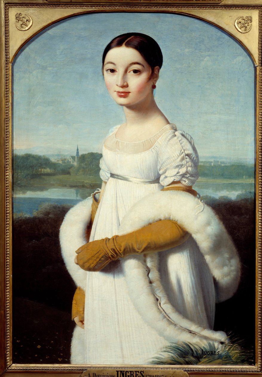 Portrait of Miss Caroline Riviere by Jean Auguste Dominique Ingres