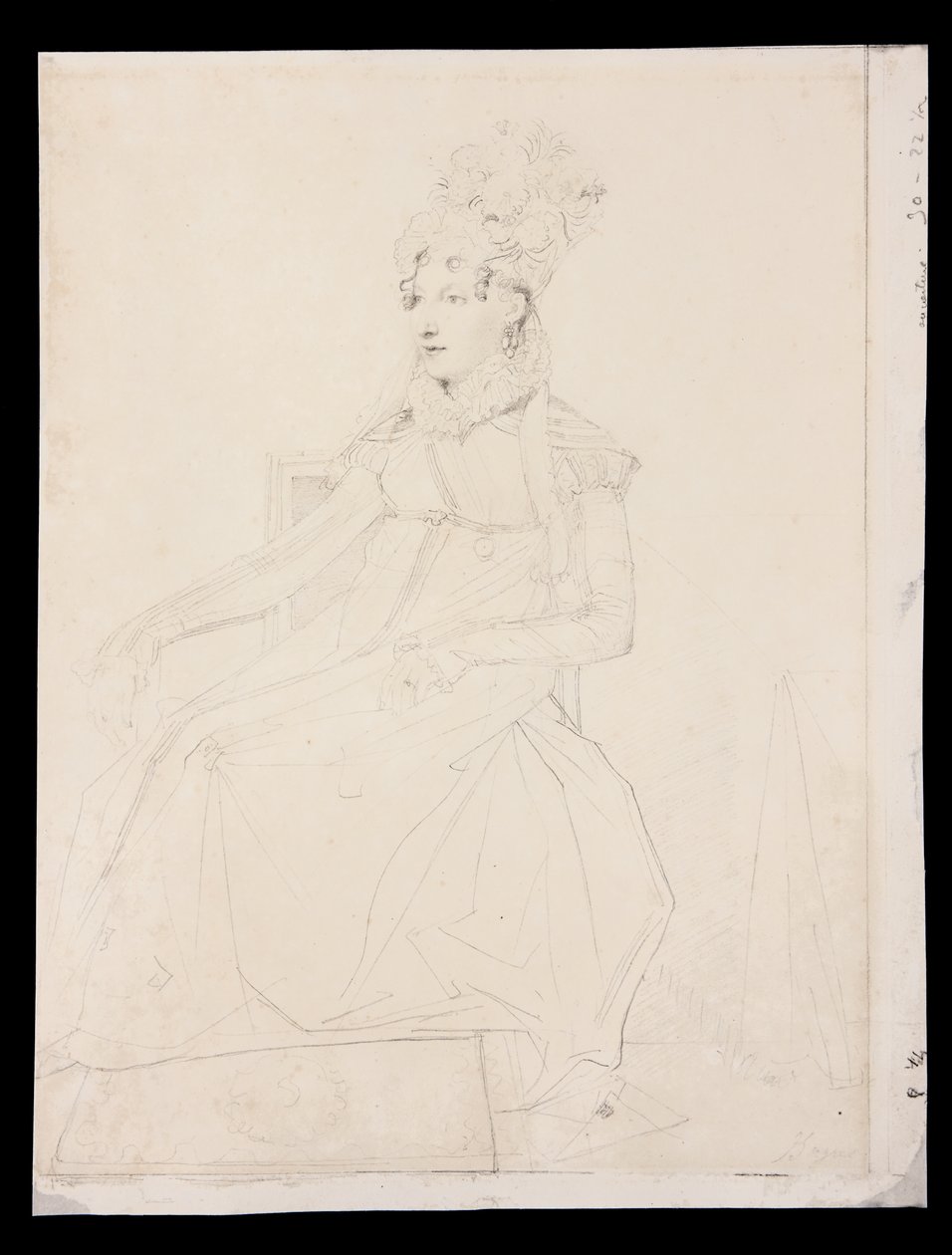 Portrait of Queen Caroline Murat by Jean Auguste Dominique Ingres