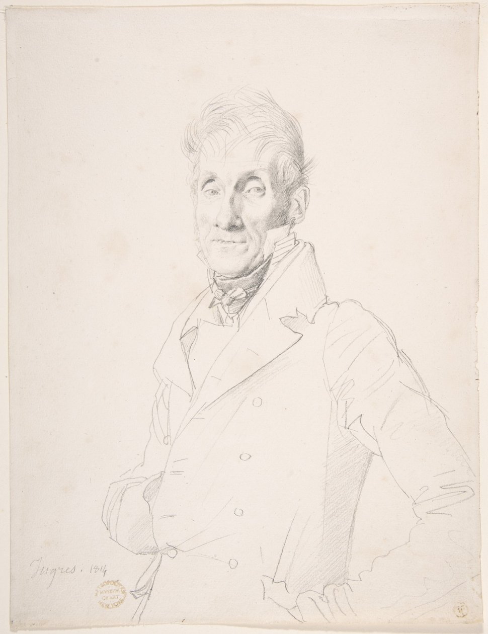 Portrait of a Man by Jean Auguste Dominique Ingres