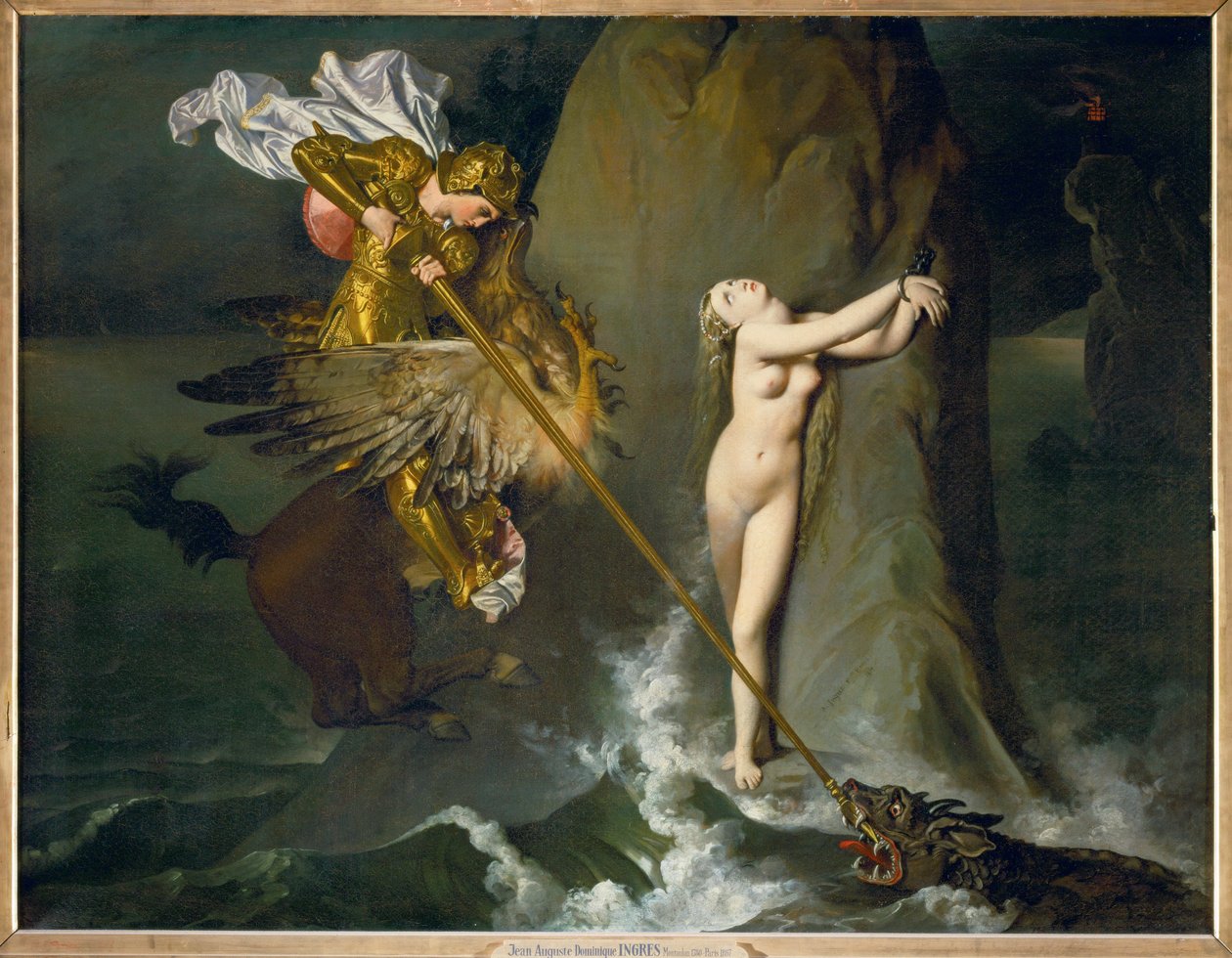 Roger and Angelique, a scene from Ariosto