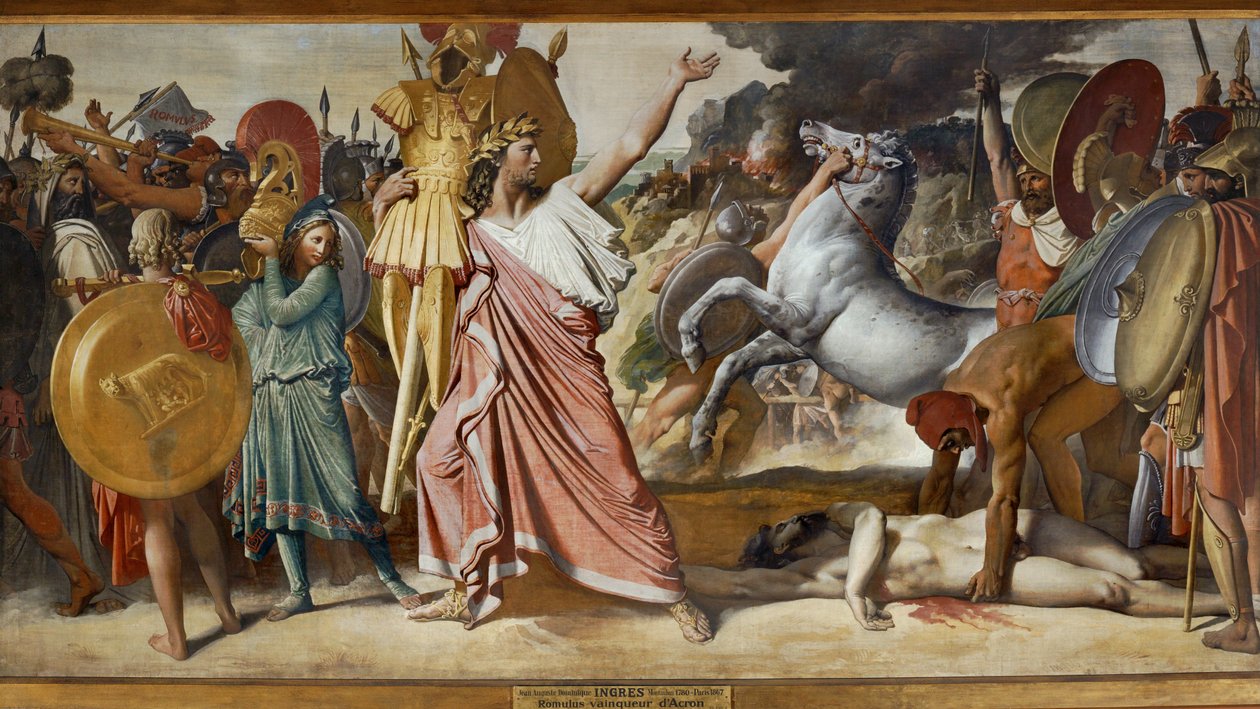 Romulus, Victorious Against Acron, Carries Acron