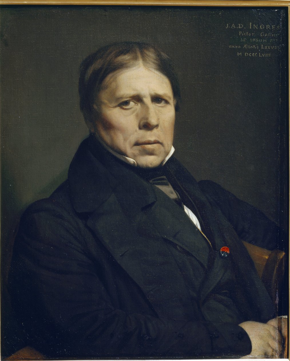 Self-Portrait at 78 Years Old by Jean Auguste Dominique Ingres