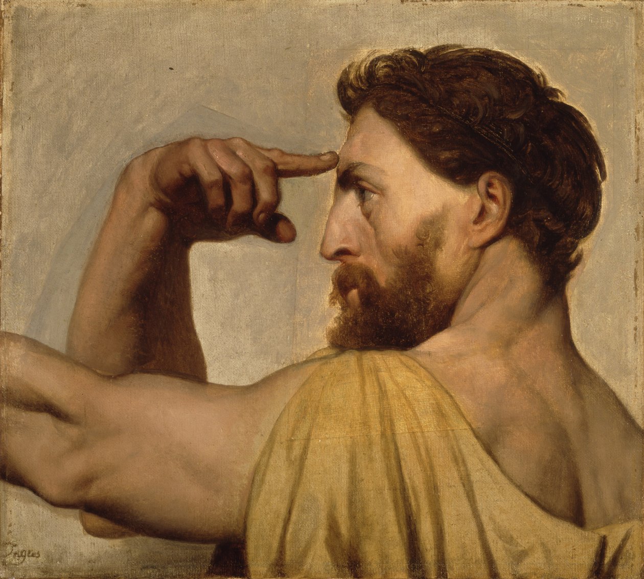 Study for Phidias in the Apotheosis of Homer, 1827 by Jean Auguste Dominique Ingres