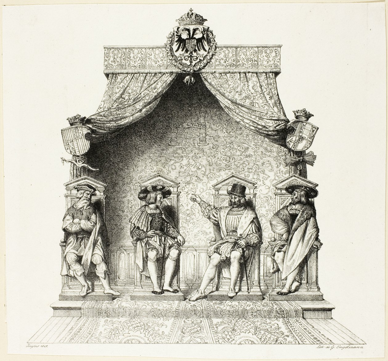 The Four Magistrates of Besançon by Jean Auguste Dominique Ingres