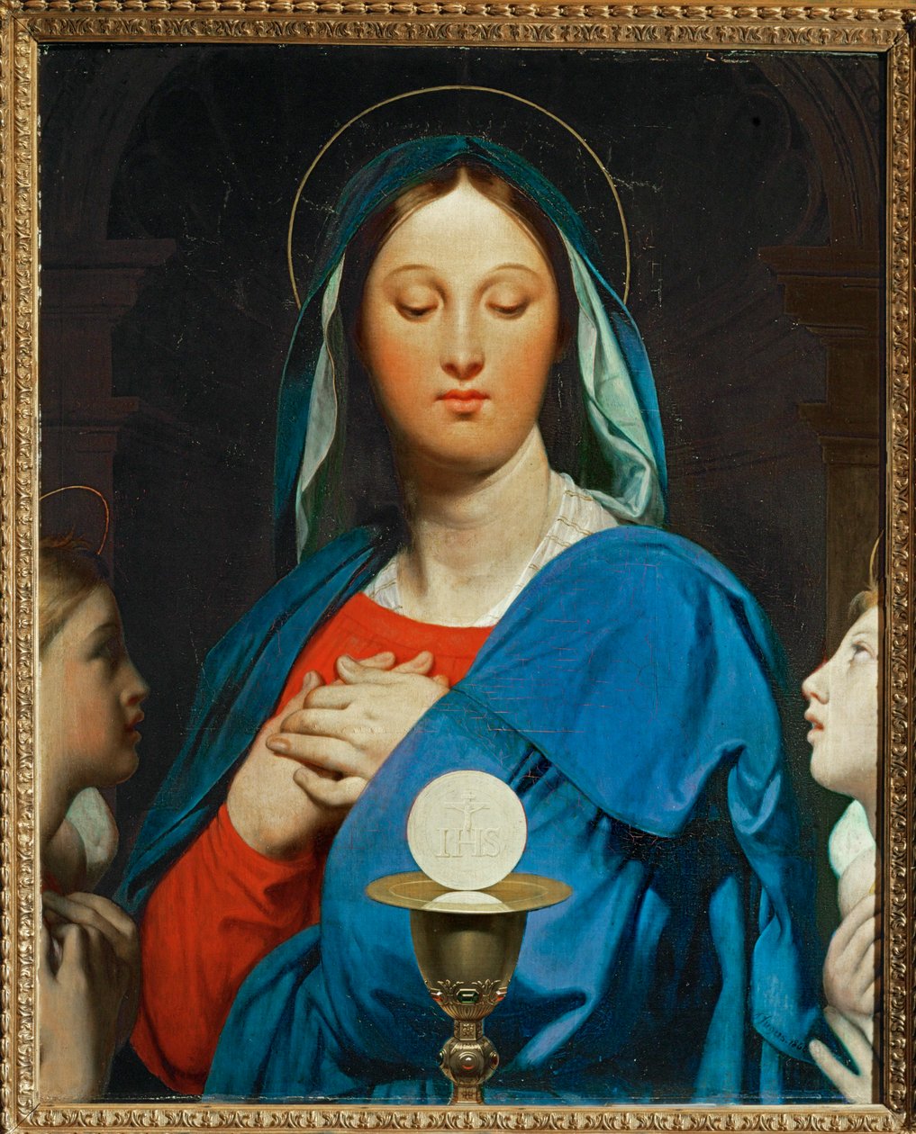 The Virgin with the Eucharist by Jean Auguste Dominique Ingres