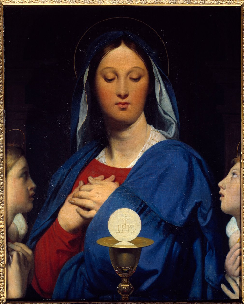 The Virgin has the host by Jean Auguste Dominique Ingres