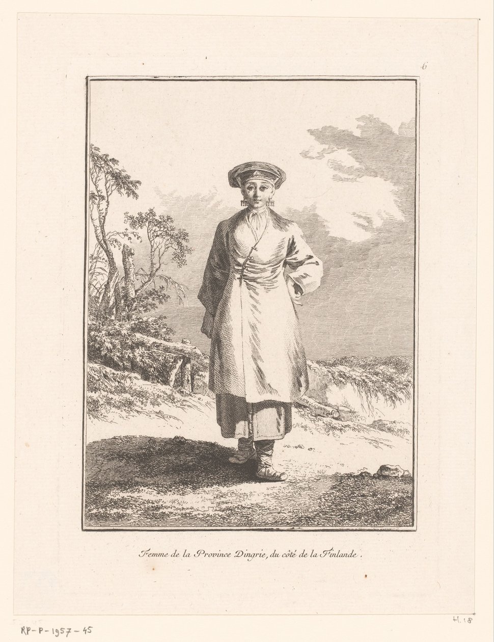 Young Woman from Ingermanland by Jean Baptist Leprince