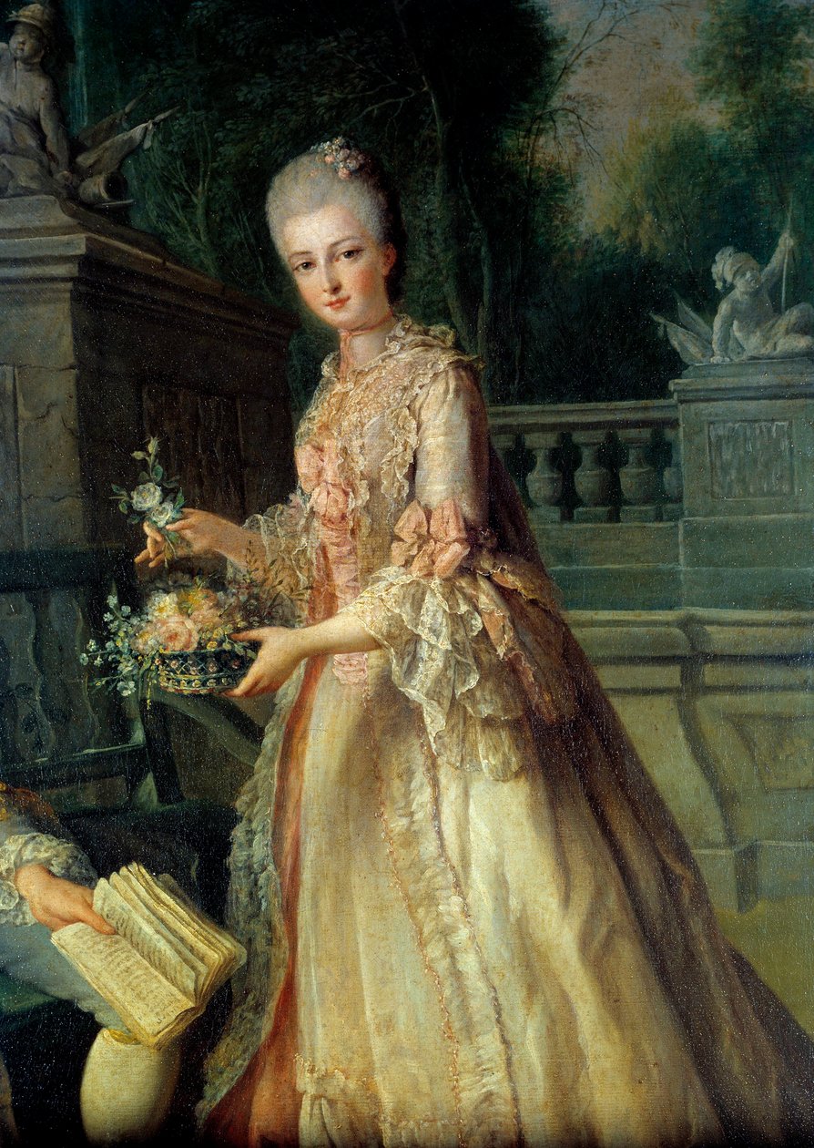 Portrait of Louise Adelaide, Future Duchess of Orleans (detail) by Jean Baptiste Charpentier