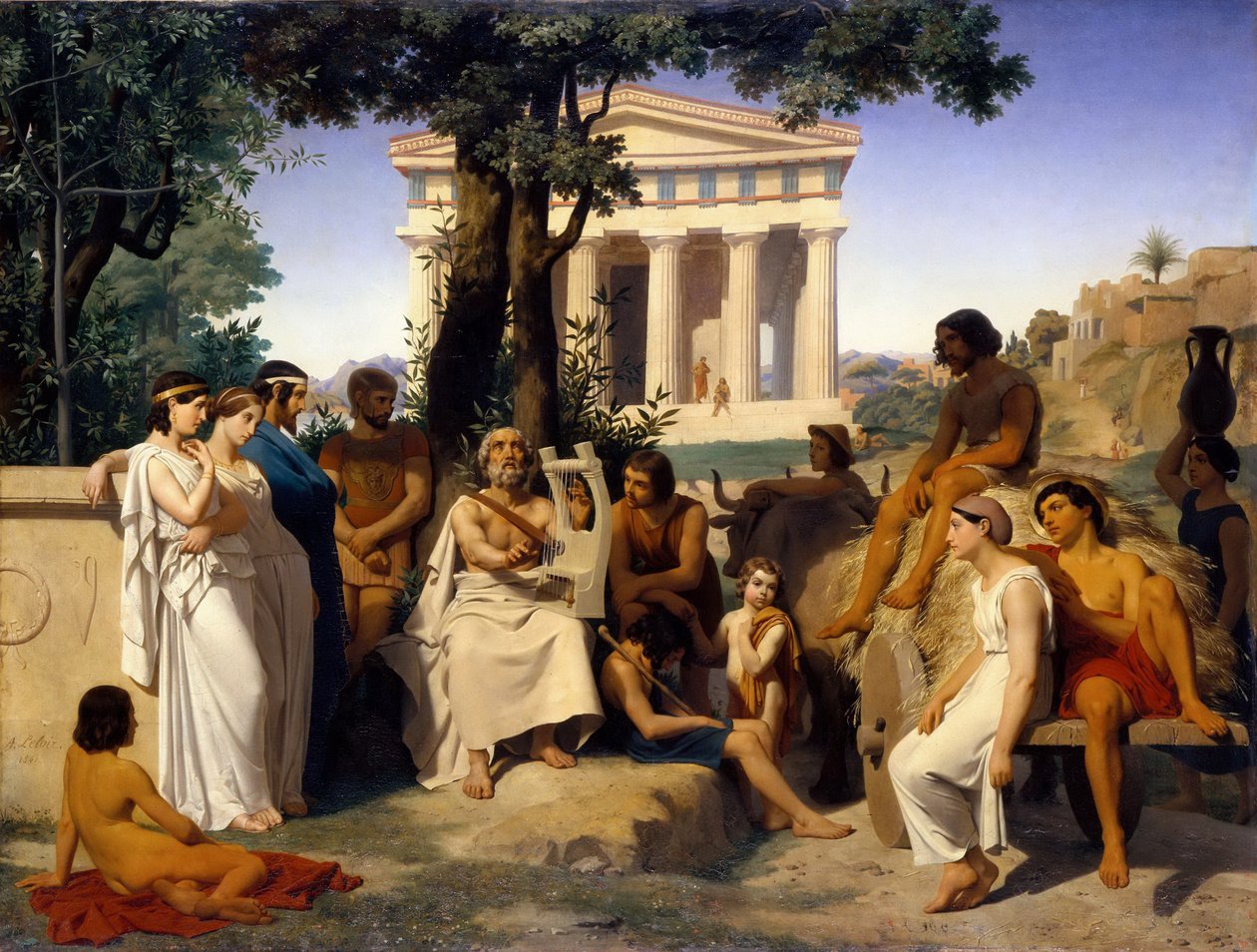 Homer by Jean-Baptiste Auguste Leloir