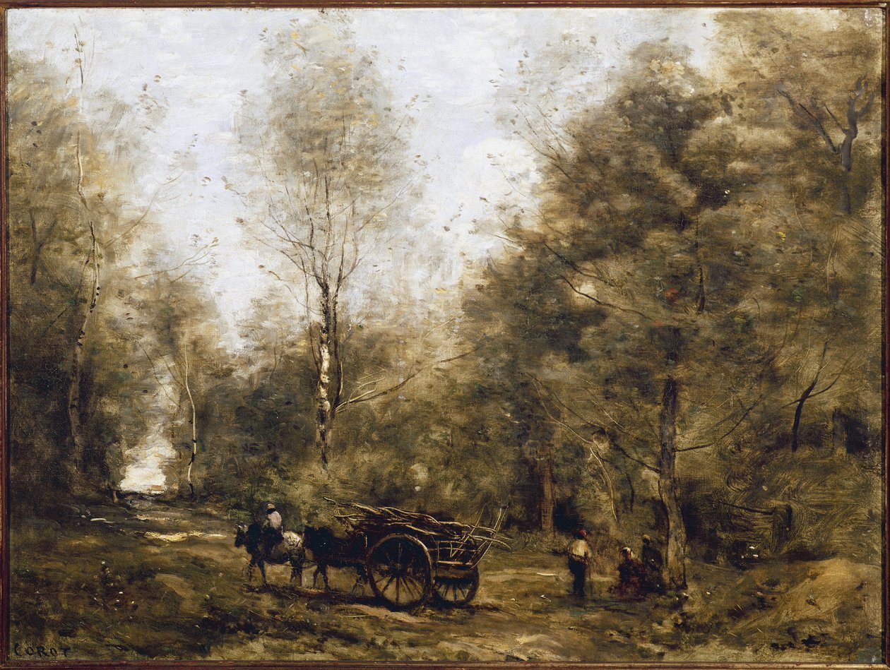 A Path in the Woods of Wagnonville by Jean Baptiste Camille Corot